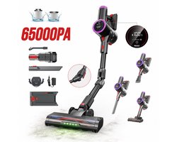 Prasky P1MAX - Draadloze Steelstofzuiger - 6500Pa - 60 minuten looptijd - Paars