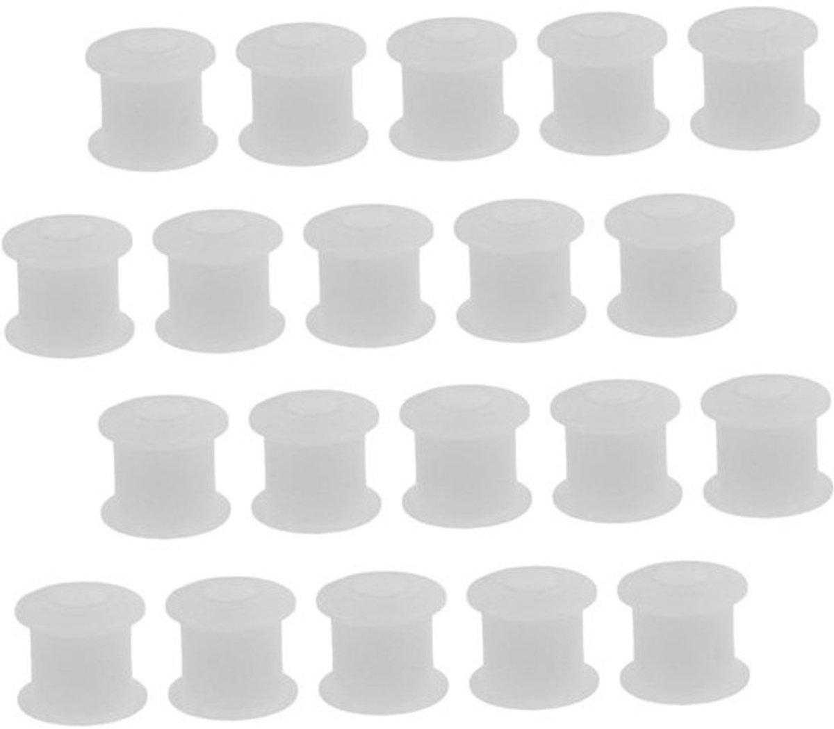 As voor cassettebandrol - Rolnaaf voor cassette - Reparatie voor cassettespeler - Stil - duurzaam plastic - 0.85 cm - Wit
