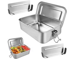 VIVIIHOO - Roestvrijstalen lunchbox - Duurzaam en lekbestendig - 1 stuk - Food grade staal