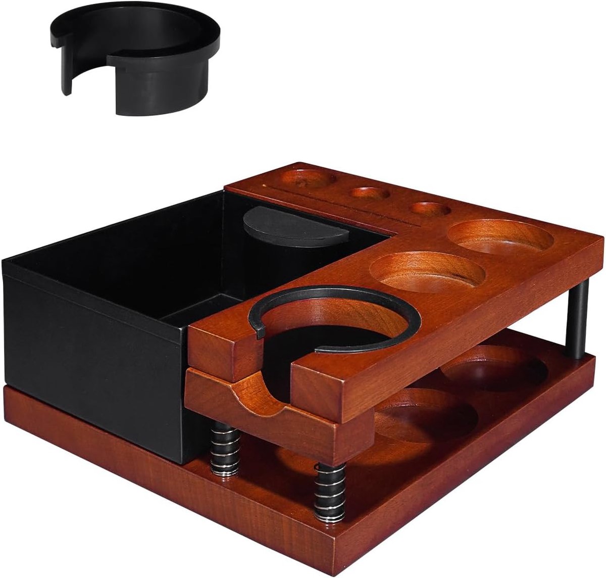 Tamper Cafe, koffiepersstation voor filterhouders van 51, 54 en 58 mm, station tamper espresso, houder voor espressoaccessoires voor barista in de keuken thuis café