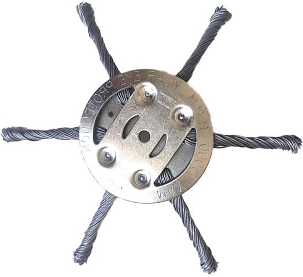 stalen draadtrimmerkop - voor onkruid en gras - 6-delige set - voor elektrisch tuingereedschap