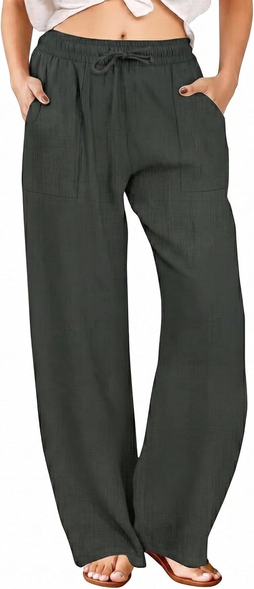 Broek dames lichte zomerbroek vrije tijd mousseline broek dames