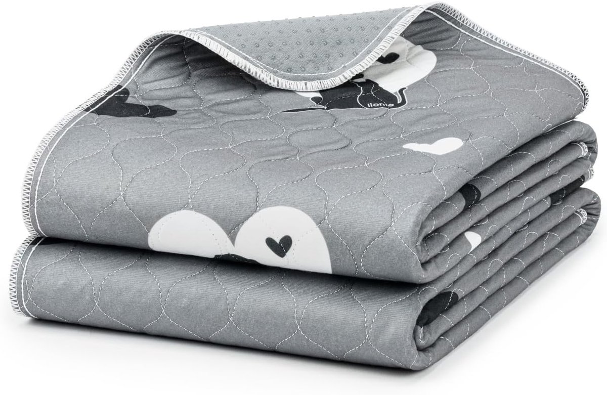 lionto Reusable Puppy Pads Set of 2, 152x122 cm, Washable up to 90 °C, Super Absorbent for Potty Training, Non-slip - ShopVlot