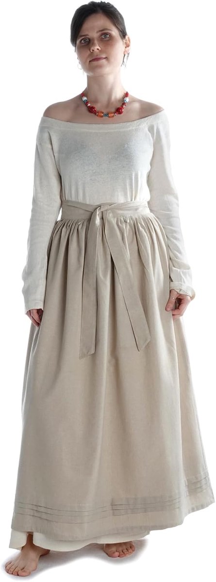Medieval apron Widga made of cotton violet, hemp colors, black, light blue S/M, L/XL, XXL/XXXL robe LARP - ShopVlot
