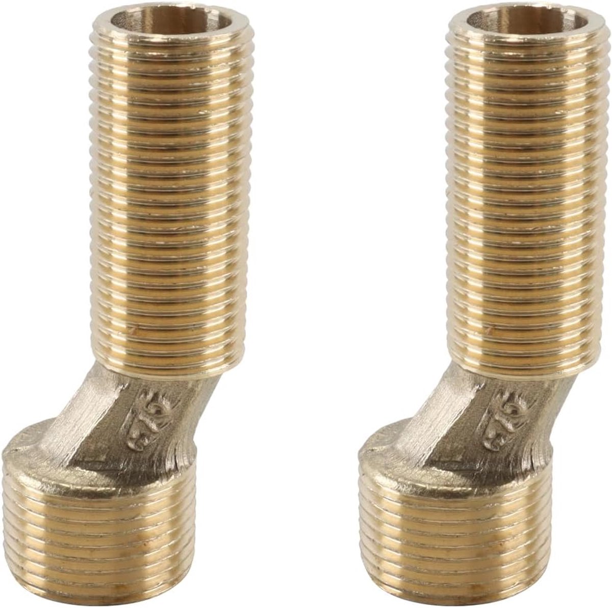 S-adapter douchekranen 3/4 inch naar 1/2 inch - messing - verstelbaar 7.5mm - ideaal voor badkamer - ShopVlot
