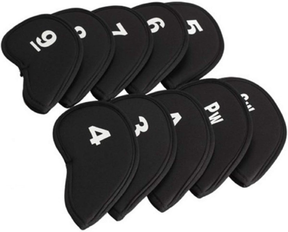 Golf 10 piece rackets set for SW- iron 9 / headcover/hood - Golf Club Headcover/Hood/Iron Caps - ShopVlot