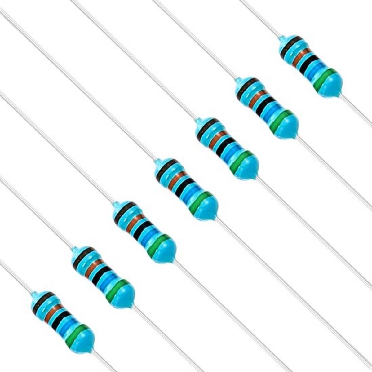 Vaste weerstanden - Elektronische componenten - Voor elektronische projecten - 1% tolerantie - 0.25 W