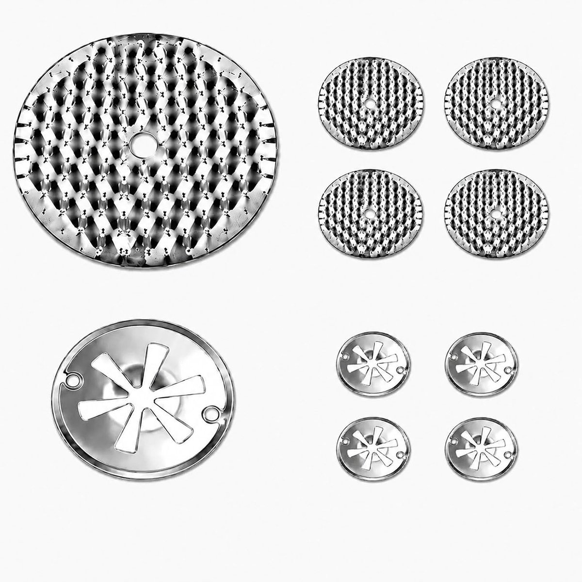 10 stuks hittebeschermingsplaten reparatieset voor auto, 5 hittebeschermingsplaten (52 mm) klemschijven, 5 hittebeschermingsplaten (30 mm), hittebeschermingsplaat, uitlaatreparatieset compatibel met