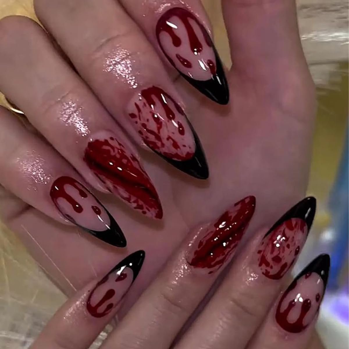Halloween-amandel, zwart, French Vampire Blood