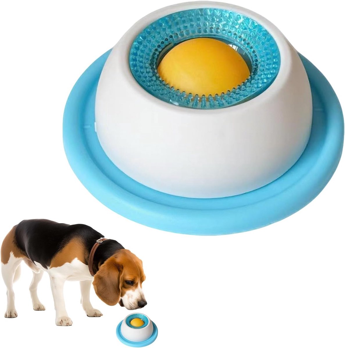 Lekmat voor honden, langzame feeder, anti-schrokbak, lickipads, interactief speelgoed voor verveelde honden, geschikt - ShopVlot