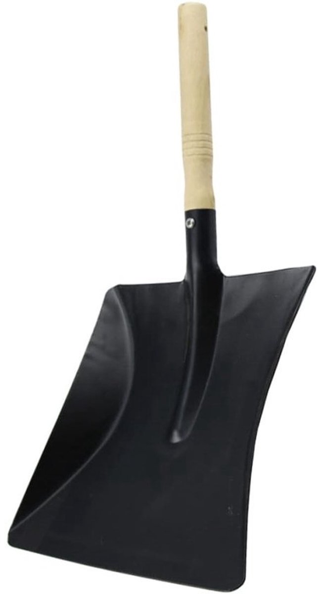 Metalen schop - Handschep - Voor tuinieren - Planten - Ergonomisch ontwerp - 43 x 22 x 2.5 cm - Zwart