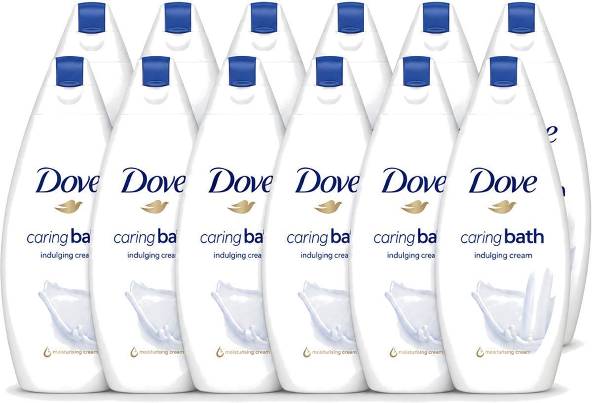 12 x Dove – Douchegel – Caring Bath – 450 ml - Voordeelverpakking - 12 stuks
