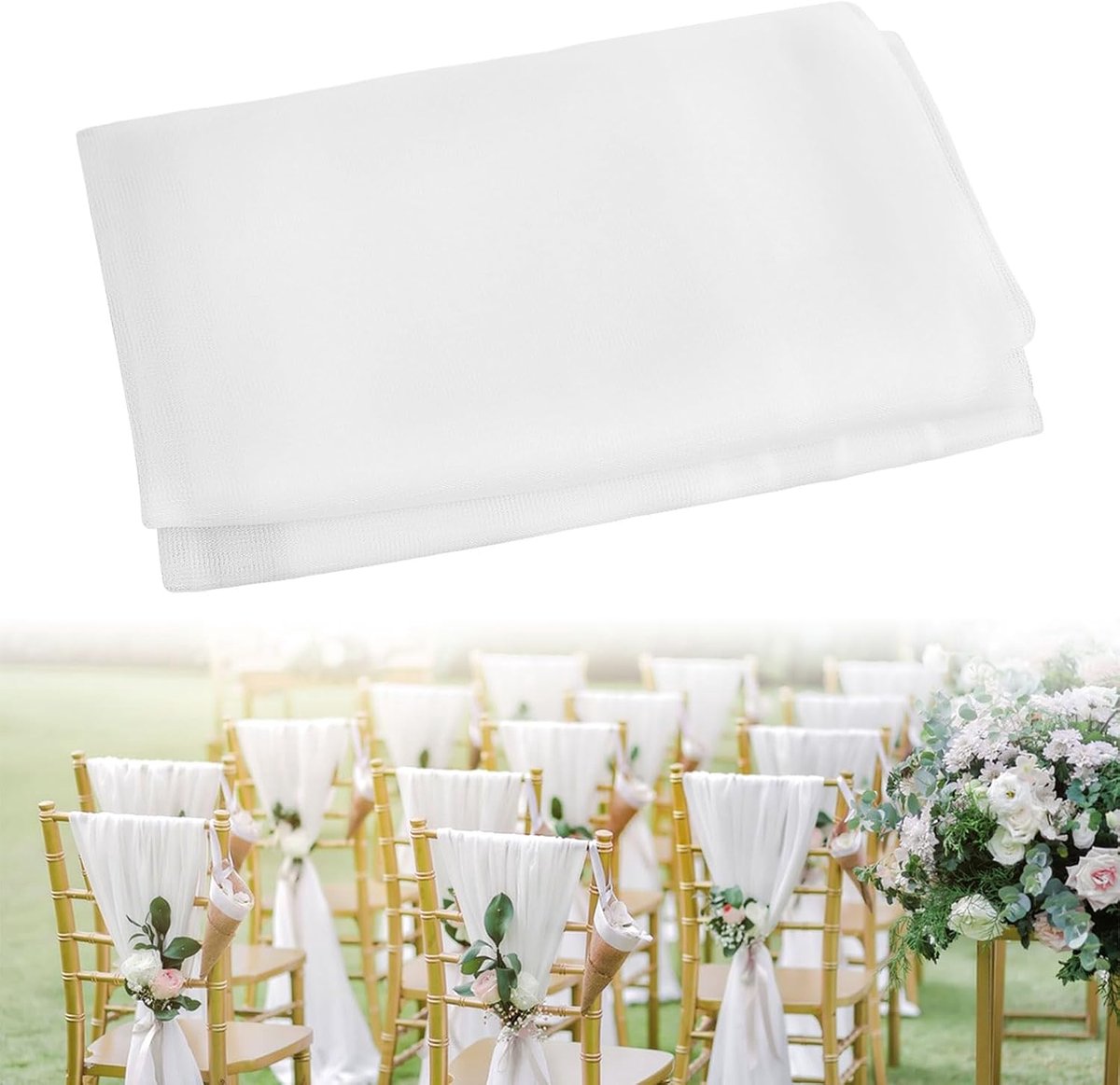 2pcs Soft Tulle Fabric 1.5m x 2m Tulle White for Decorating Tulle Skirt Table Runner White Tulle Decoration Wedding - ShopVlot