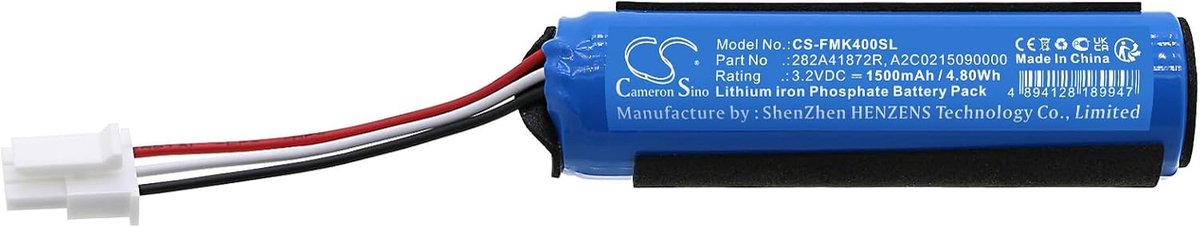 Cameron Sino Replacement Battery for Renault Clio 2021; Clio 2021; Focus MK4 LX7T-AM PN: Renault 282A41872R - ShopVlot