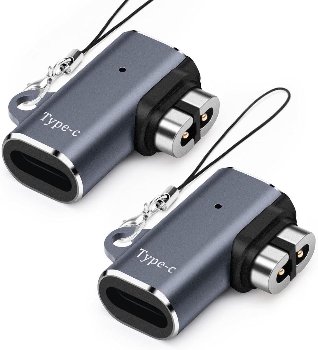 Oplaadadapter USB-C voor draadloze hoofdtelefoons (2-pack), magnetische oplader voor Aeropex, OpenRun/Pro/Mini en OpenComm hoofdtelefoons