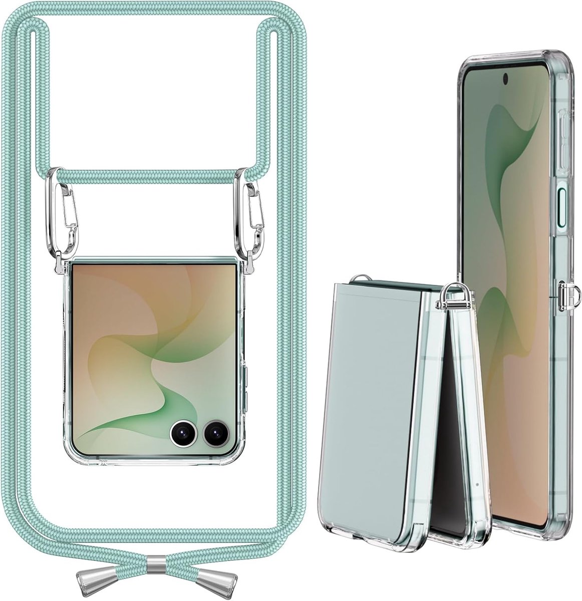 Koord Compatibel met Samsung Galaxy Z Flip 8, Groen