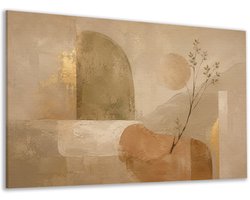 Canvas schilderij - Japandi - Woonkamer - Muur decoratie sla