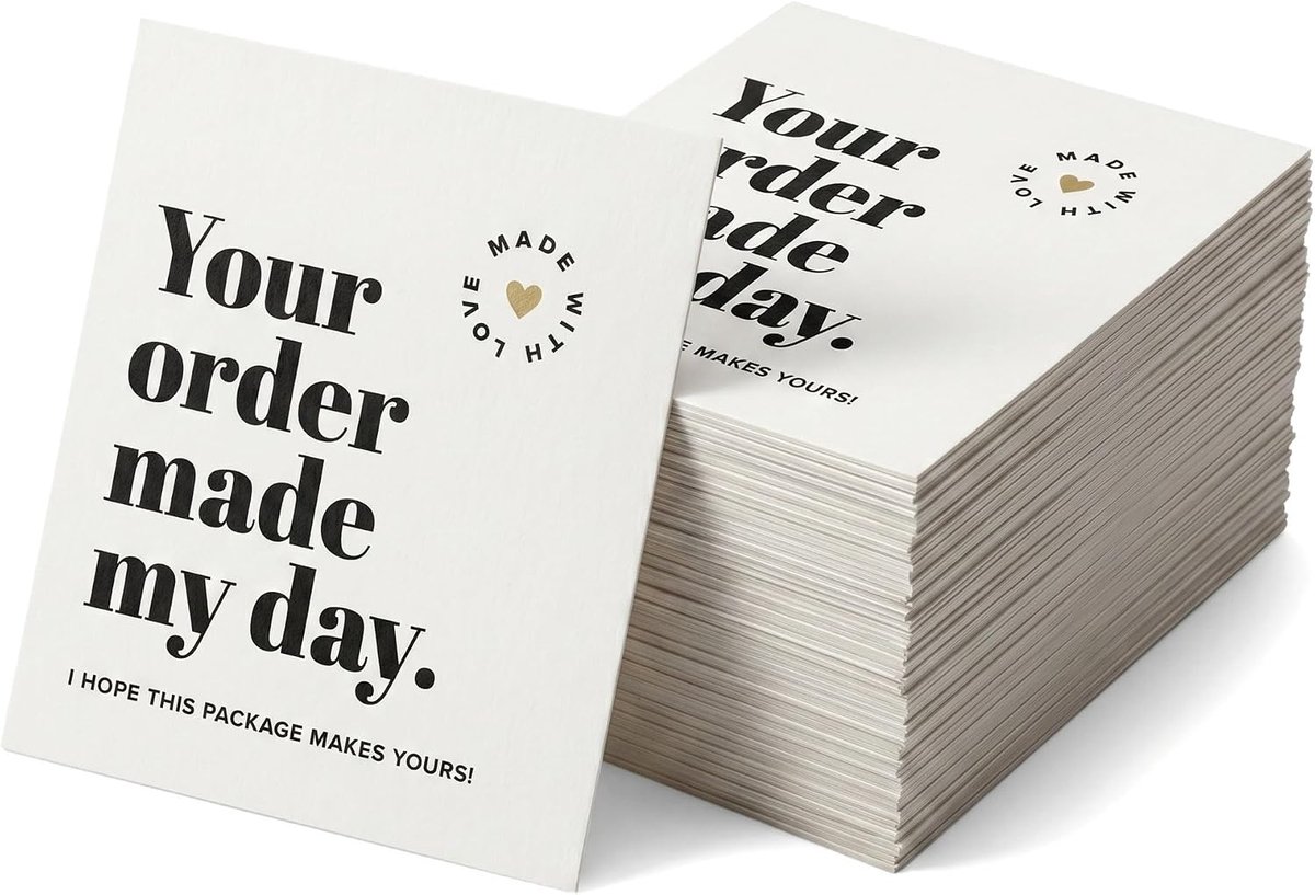 150 Bedankkaarten, Eenvoudige Zakelijke Wenskaarten, Wenskaarten Voor Cadeauverpakking, Bedankkaarten Voor Klanten. - ShopVlot