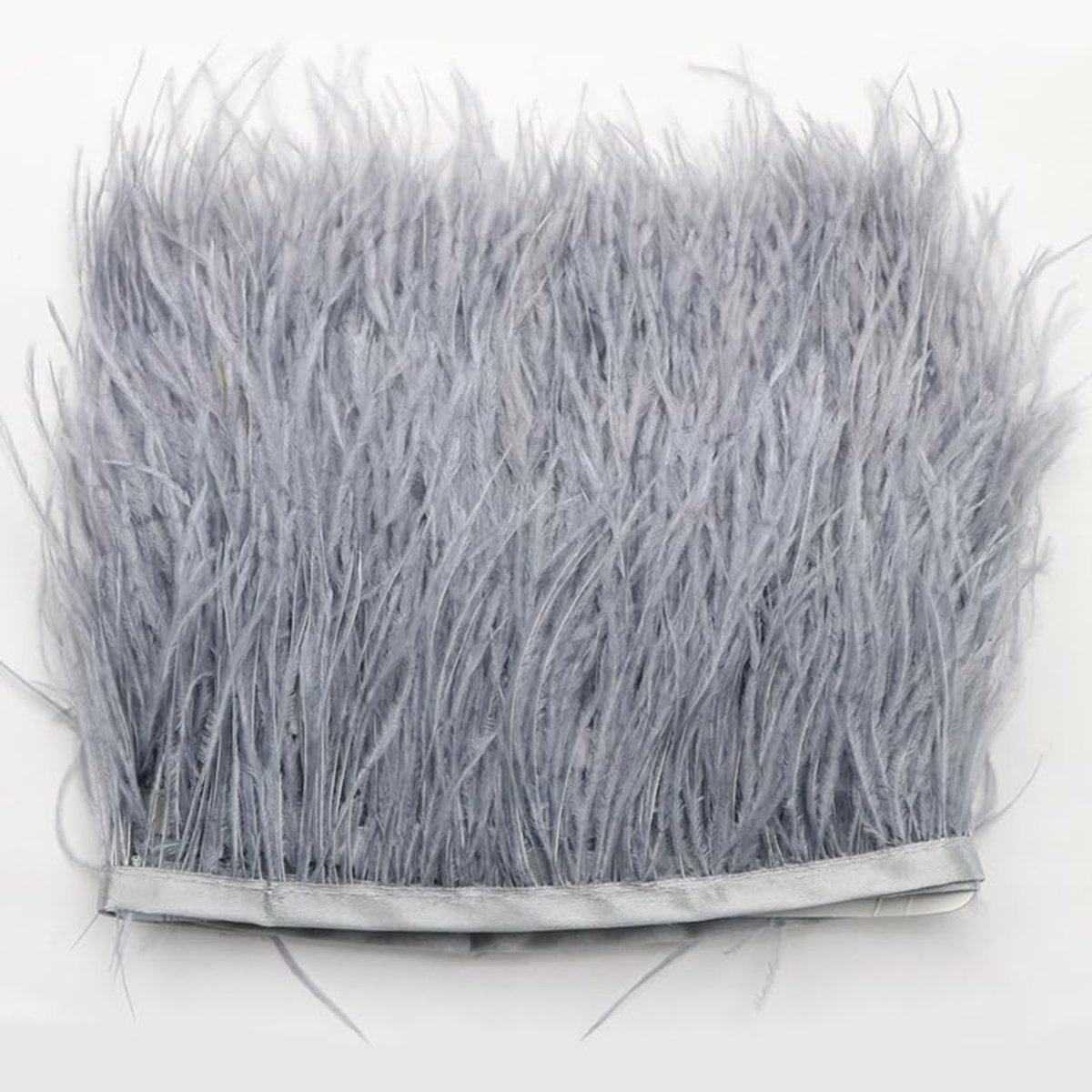 8-10 cm struisvogelveren, 1 m struisvogelveren, rand om te knutselen, franjeboord, doe-het-zelf, natuurlijke pluizige veer-band voor naaien, voor kleding, doe-het-zelf, naaien, handwerk,