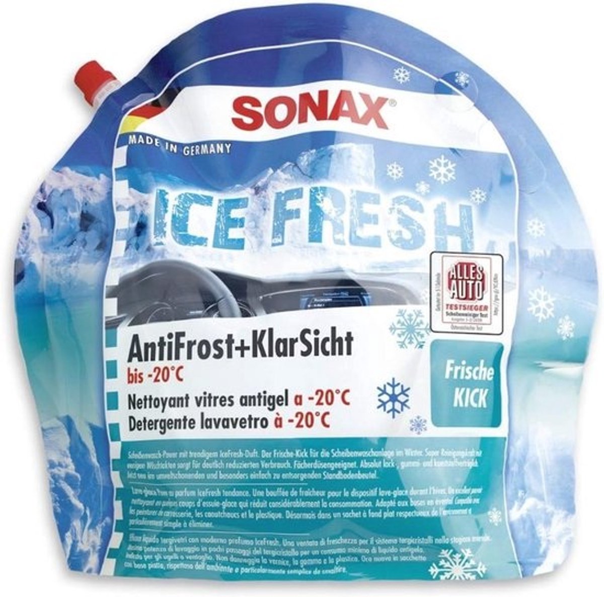 Winterruitenreiniger tot -20 °C - 3 Liter Streepvrij, Gebruiksklaar