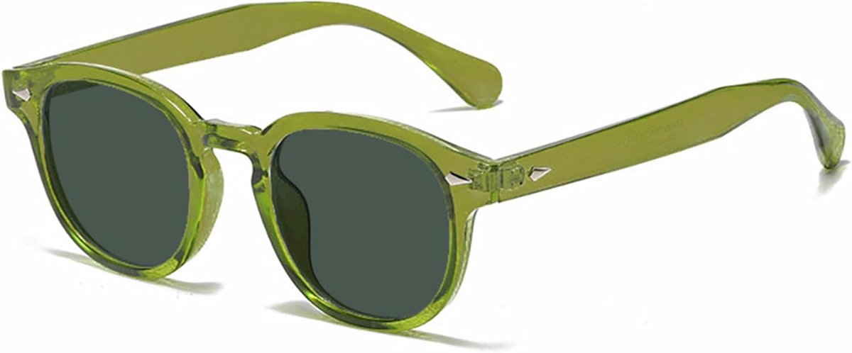 Jaren 70 Ronde Zonnebril Heren Dames | UV400 Bescherming Sport Zonnebril | Stijlvolle Kleurrijke Bril voor Rijden & Reizen (Depp Style)