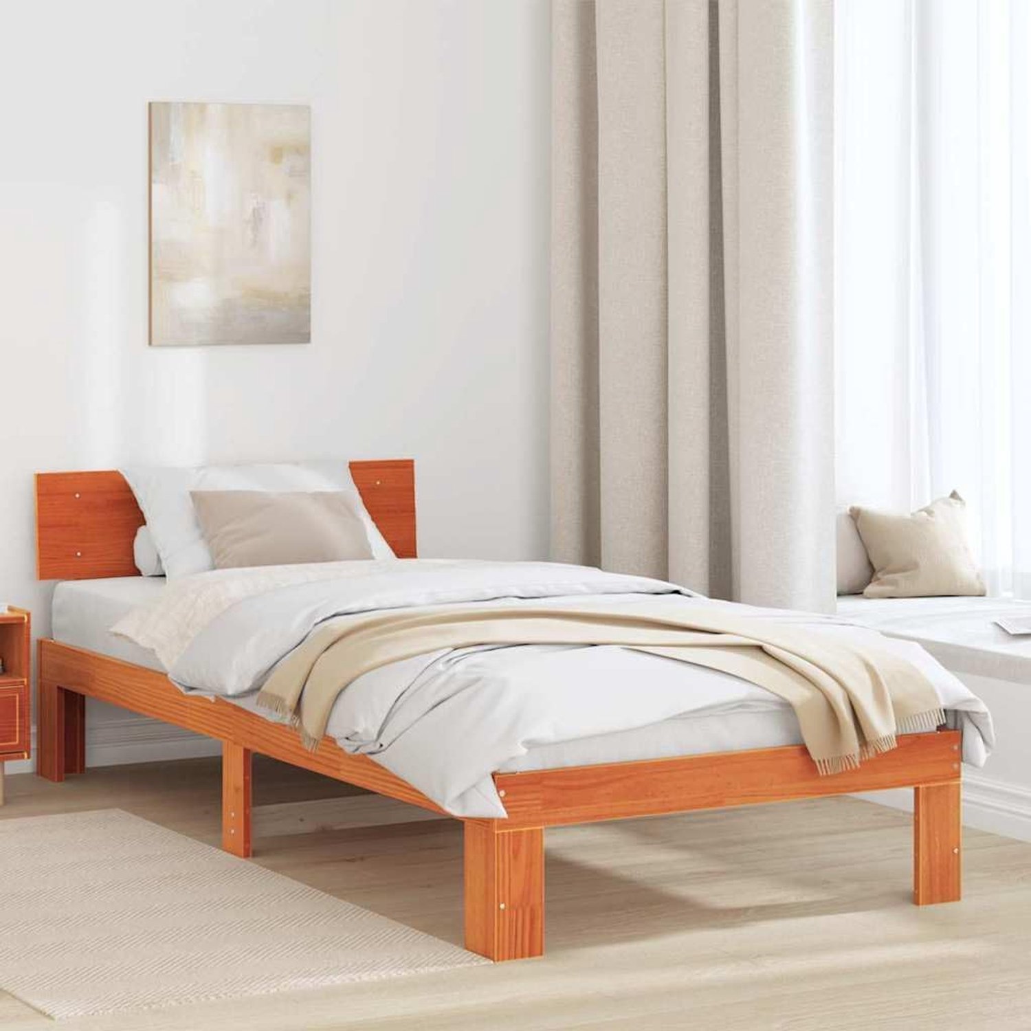 Grenenhout minimalistisch design Wasbruin 75x190 cm