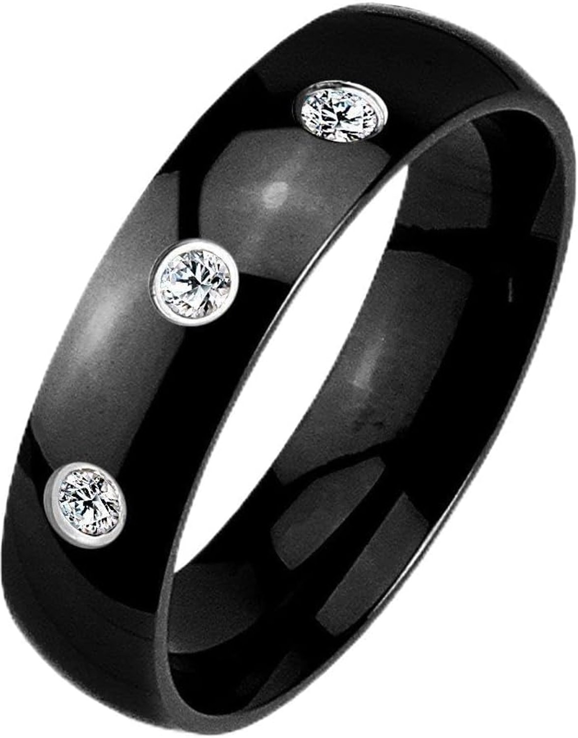 Ring, vriendschapsring, verlovingsring, trouwring van chirurgisch staal 316L, 47 (15) - 69 (22), Roestvrij staal