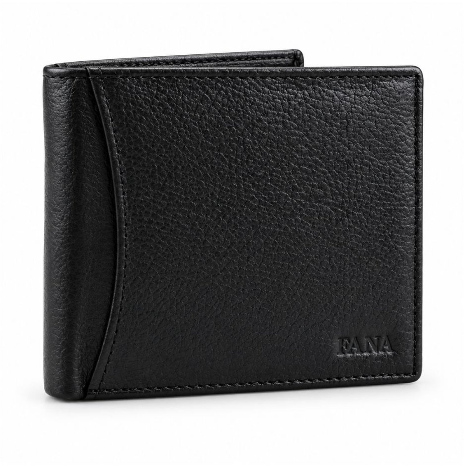 Fana Bags® Leren Portemonnee Heren Zwart - RFID Anti-Skim - Nappa Leer - Kerstcadeau - Portefeuille