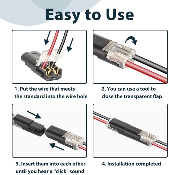 Set van 30 Waterdichte Elektrische Snelle Koppelingen — afbeelding 3