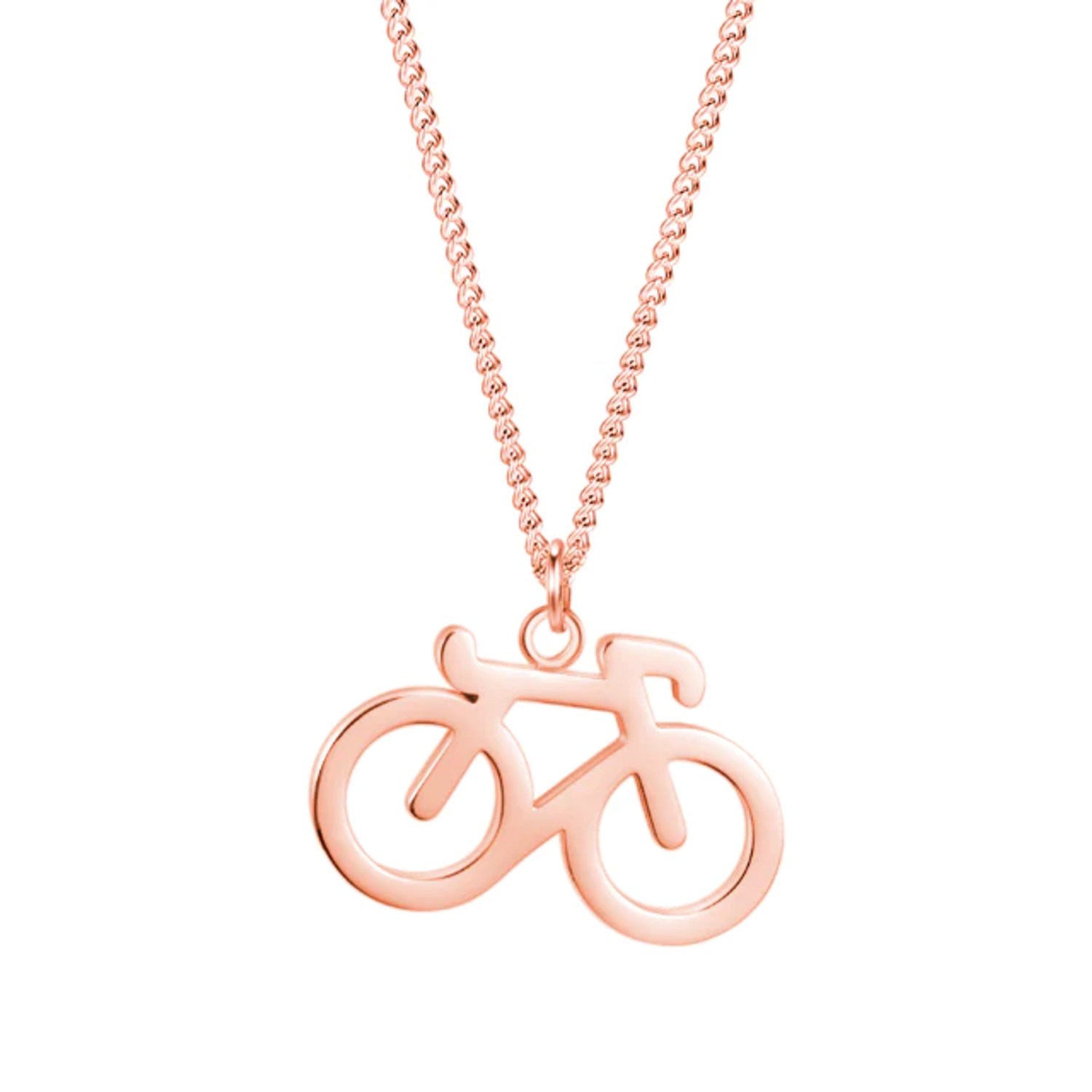 Kettinkje met fiets hanger Sailbrace (rose gold) wielrennen