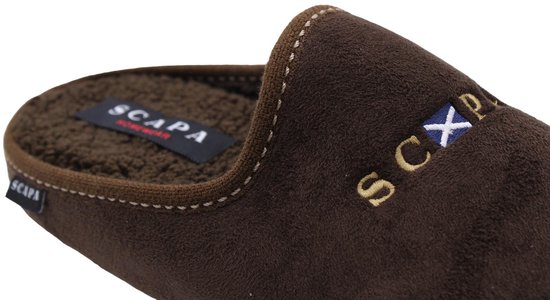 Scapa - Pantoffels - Bruin - Heren - Maat 41 -