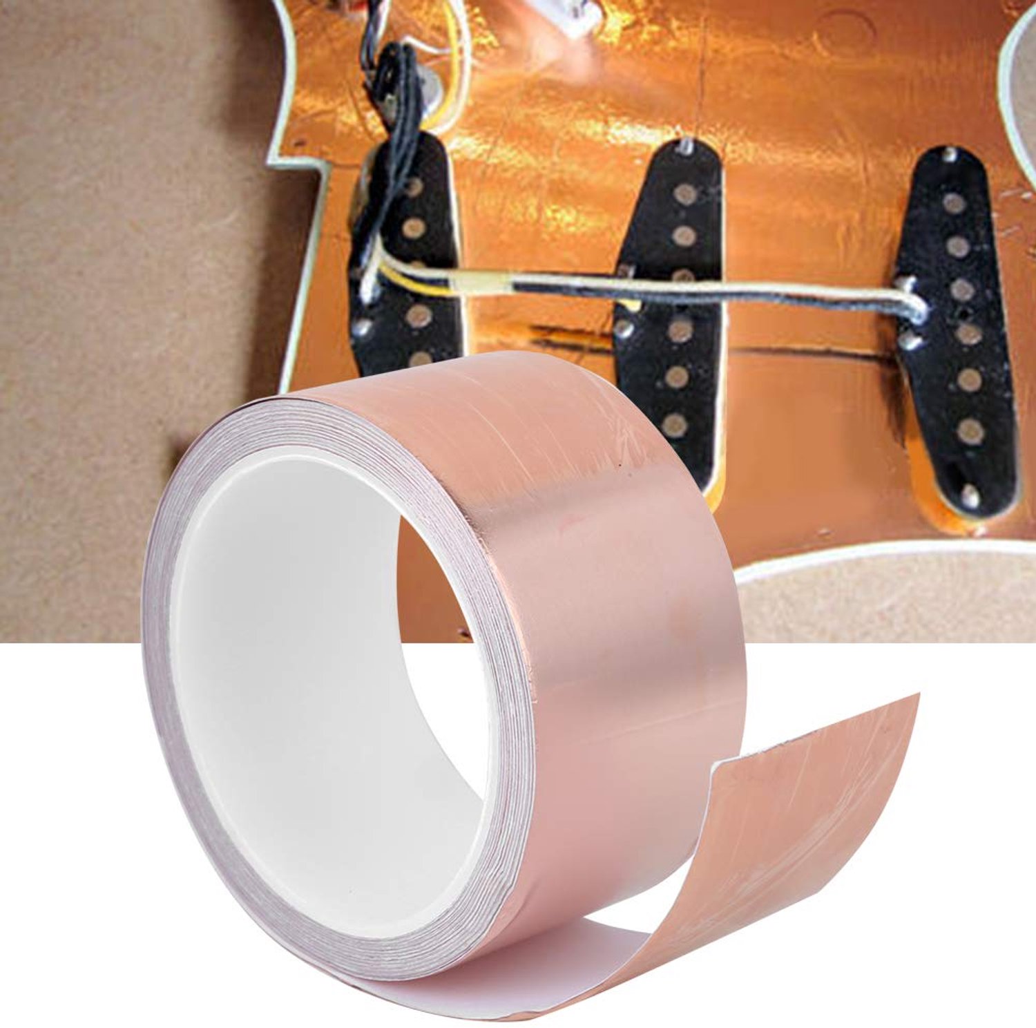 Koperfolietape voor Elektrische Gitaar EMI-afscherming (10M)