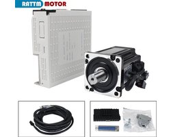 Servomotor CNC Set Kit - 1000W Met Rem - 208-230V AC - Magnetische Encoder - Industriële Automatisering
