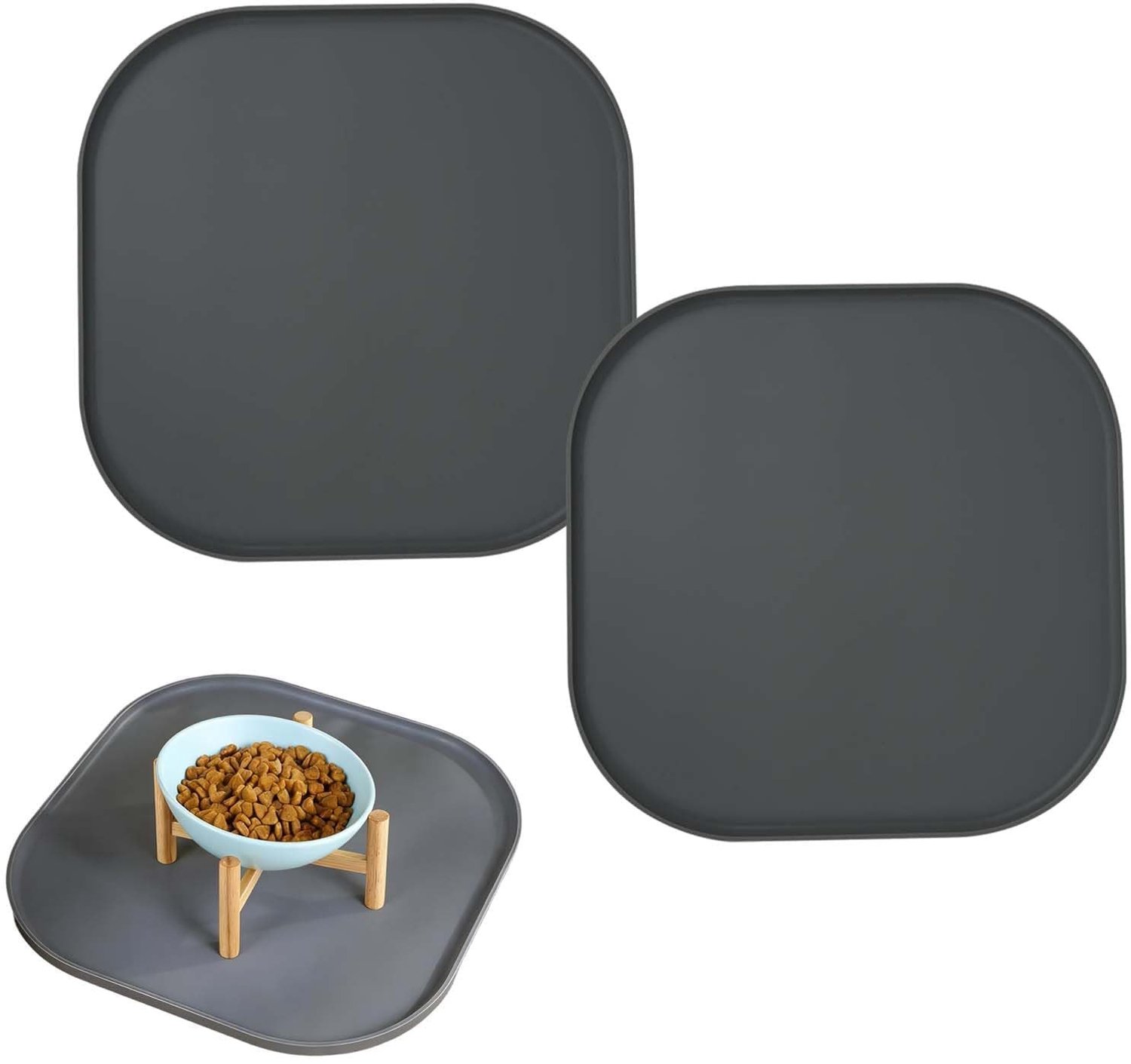 Set van 2 Waterdichte Silicone Voedingsmatten voor Honden en Katten