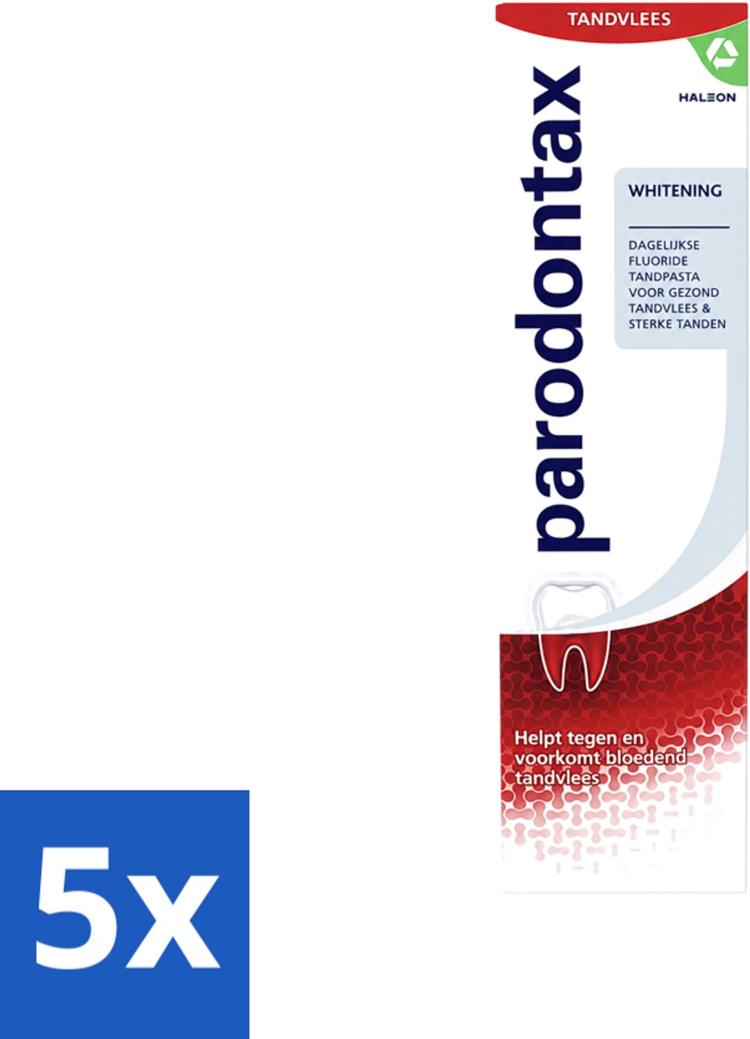 5 x Parodontax - Tandpasta - Whitening - 75ml - Voordeelverpakking - 5 stuks