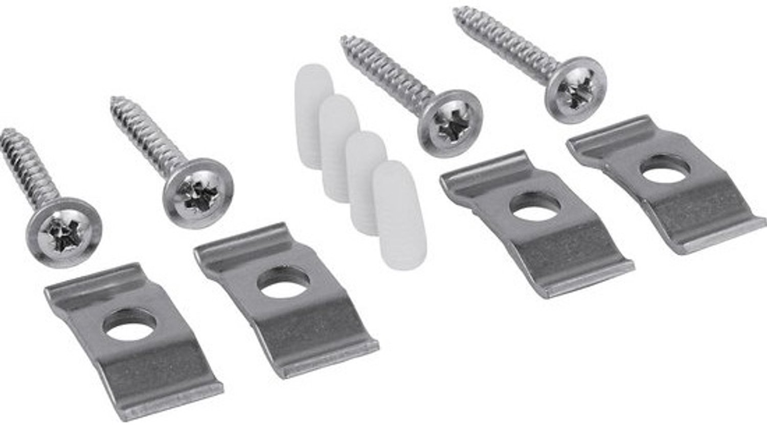 Montageset voor keramische spoelbakken - 4 stuks - Geschikt voor onderbouw en werkbladen - Vanaf 25 mm