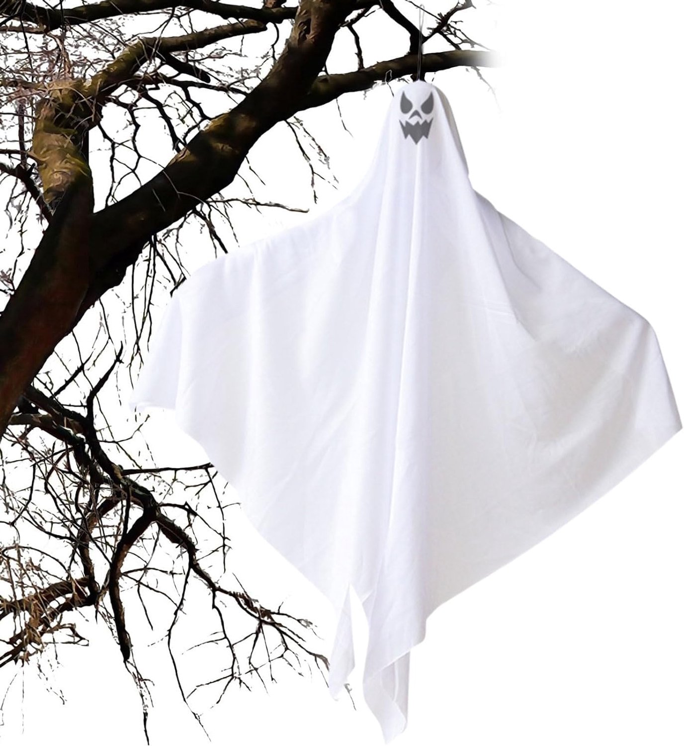 Spook voor Halloween,Halloween Decor Buiten Skelet,Hangende Schommel Ghost Decor,Halloween Spookheks Decoraties Set,Hangende Schommel Ghost Decor Spookachtige,Spoken Hangende Spoken