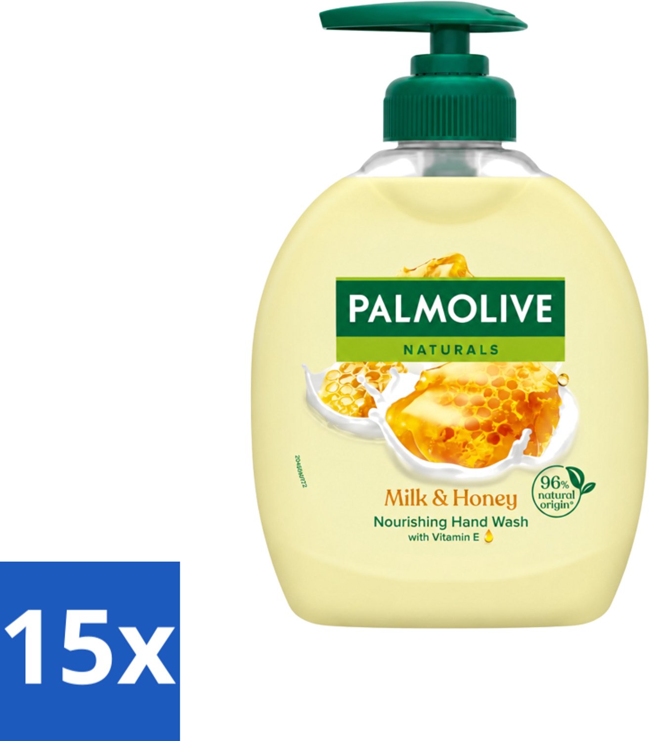 15 x Palmolive – Handzeep – Melk & Honing – 300 ml - Voordeelverpakking - 15 stuks