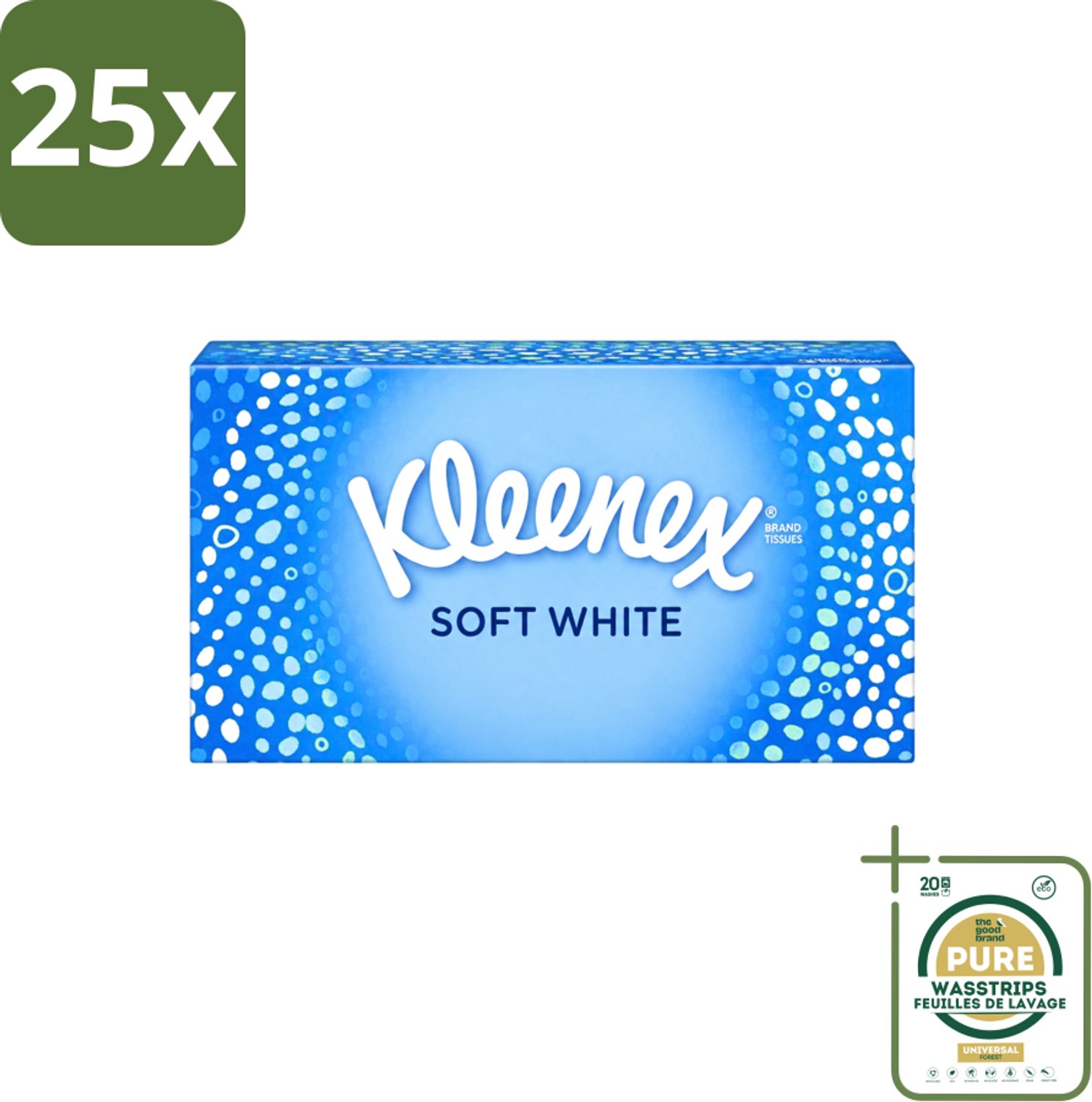 25 x Kleenex - Tissues - Soft White - 70 Tissues - Wasstrips - Kleenex Tissues - Tissue - Tissuepapier - Tissue Voor Verkoudheid - Tissue Voor Neus