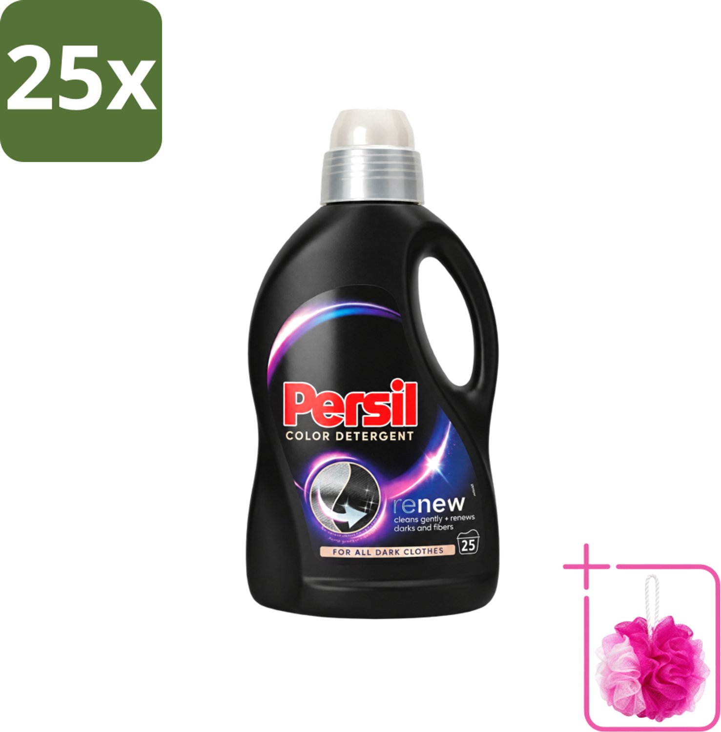 25 x Persil Color Detergent - Vloeibaar Wasmiddel - Donkere Was - 25 Wasbeurten - Bulkverpakking - Donkere was - Douchemop - Kleurbehoud