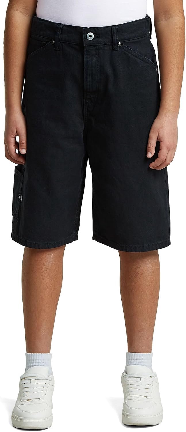 Merkloze Jongens Utility Shorts Jaar Blauw