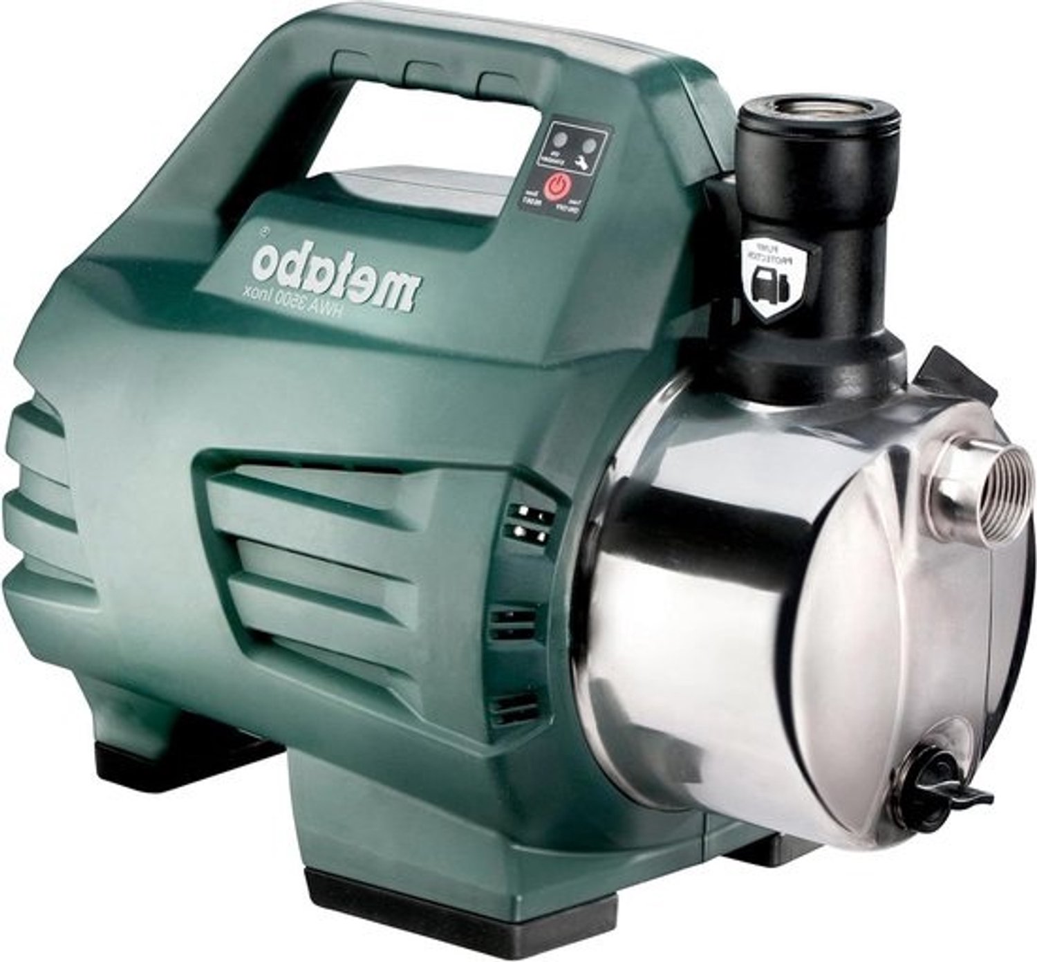 Huiswaterautomaat - Automatische waterpomp - Voor tuinbewatering - Roestvrijstalen behuizing - 3500 l/u 45m - Zwart