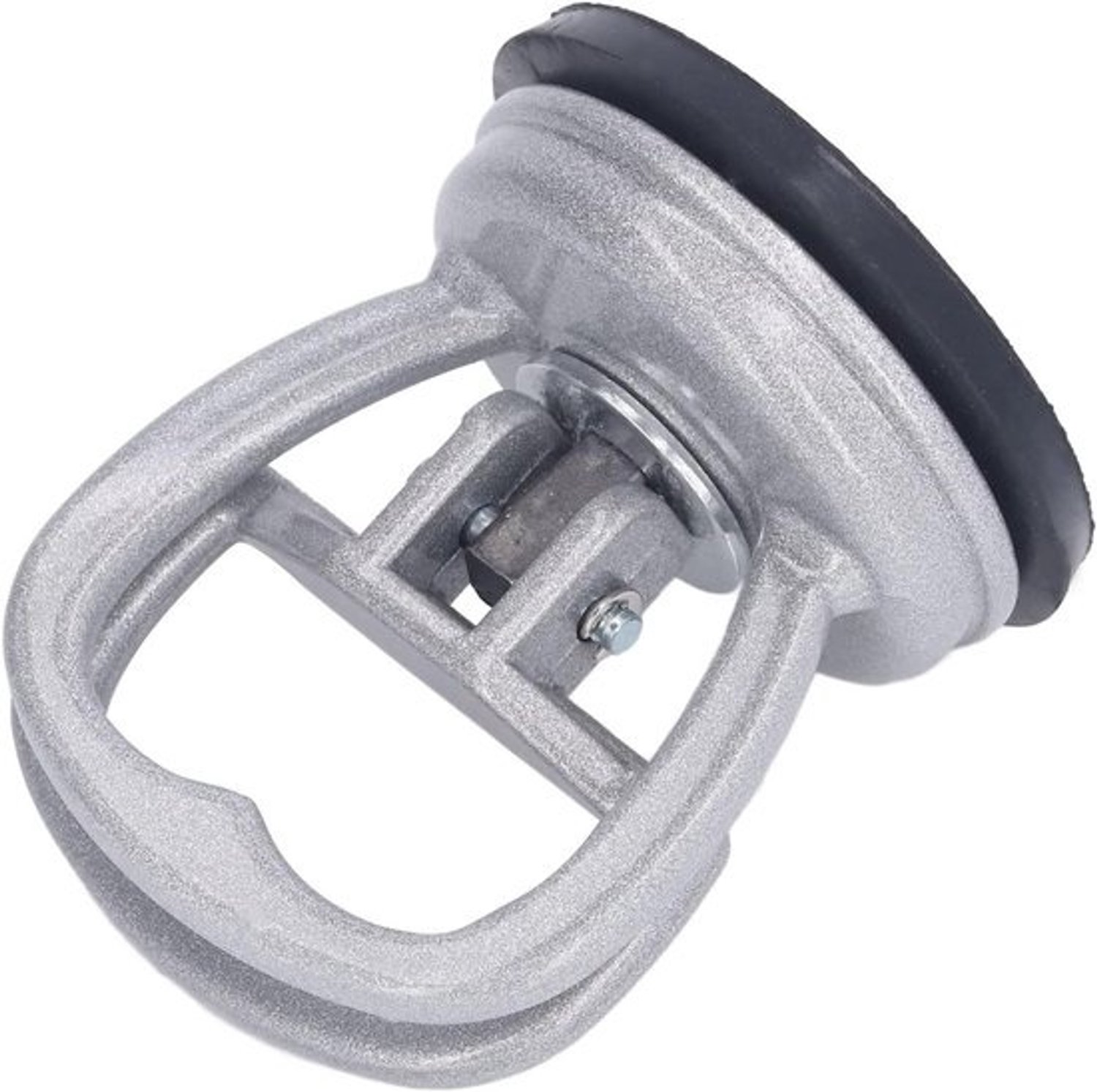 Zuignap voor glas - Hulpmiddel voor tillen - Verplaatsen van objecten - Constructie van aluminium - 8x8x7 cm - Zwart met zilver