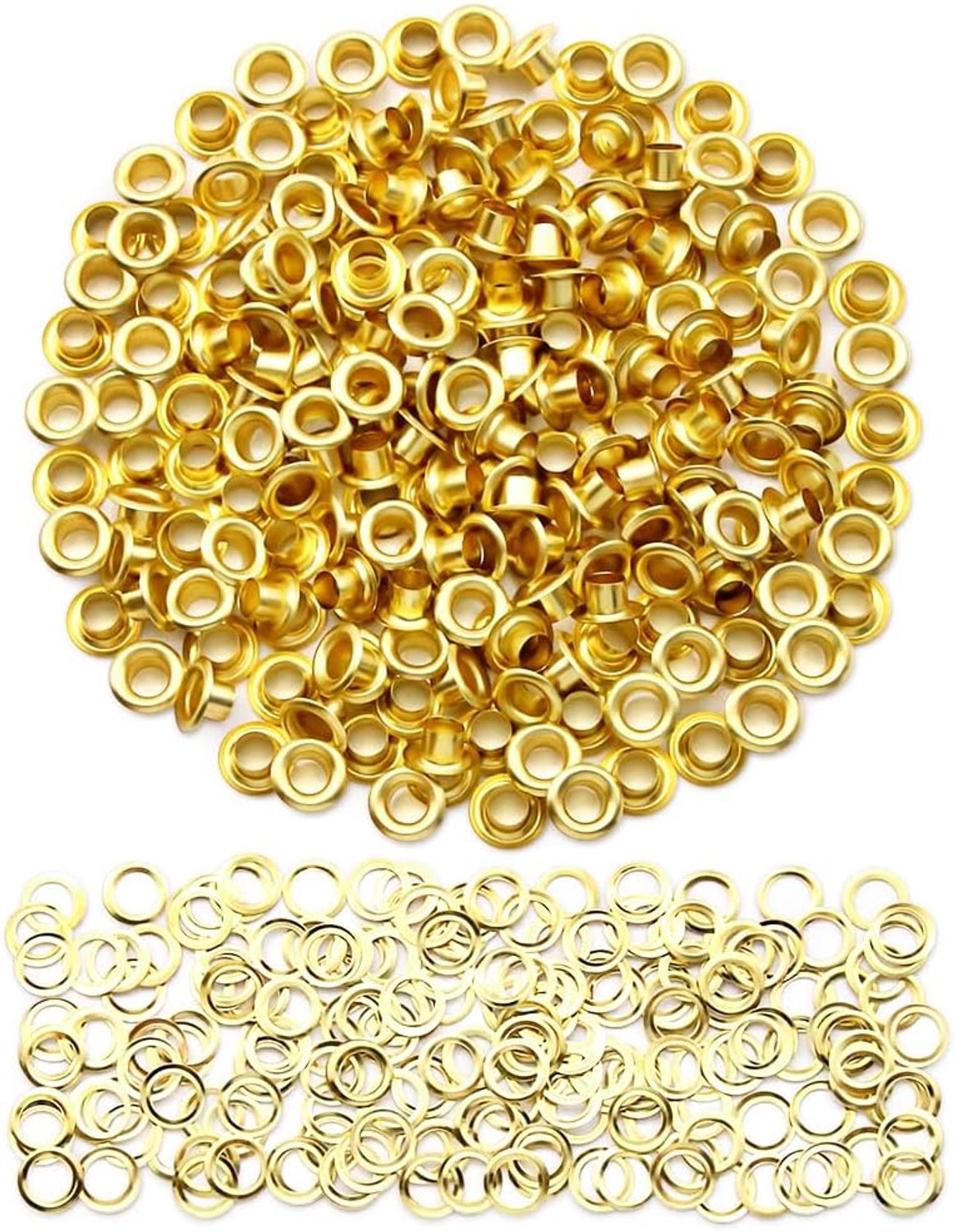 Oogjesset, 50-delige set met metalen ogen, ogen en grommet gereedschapsset, messing ogen in een set