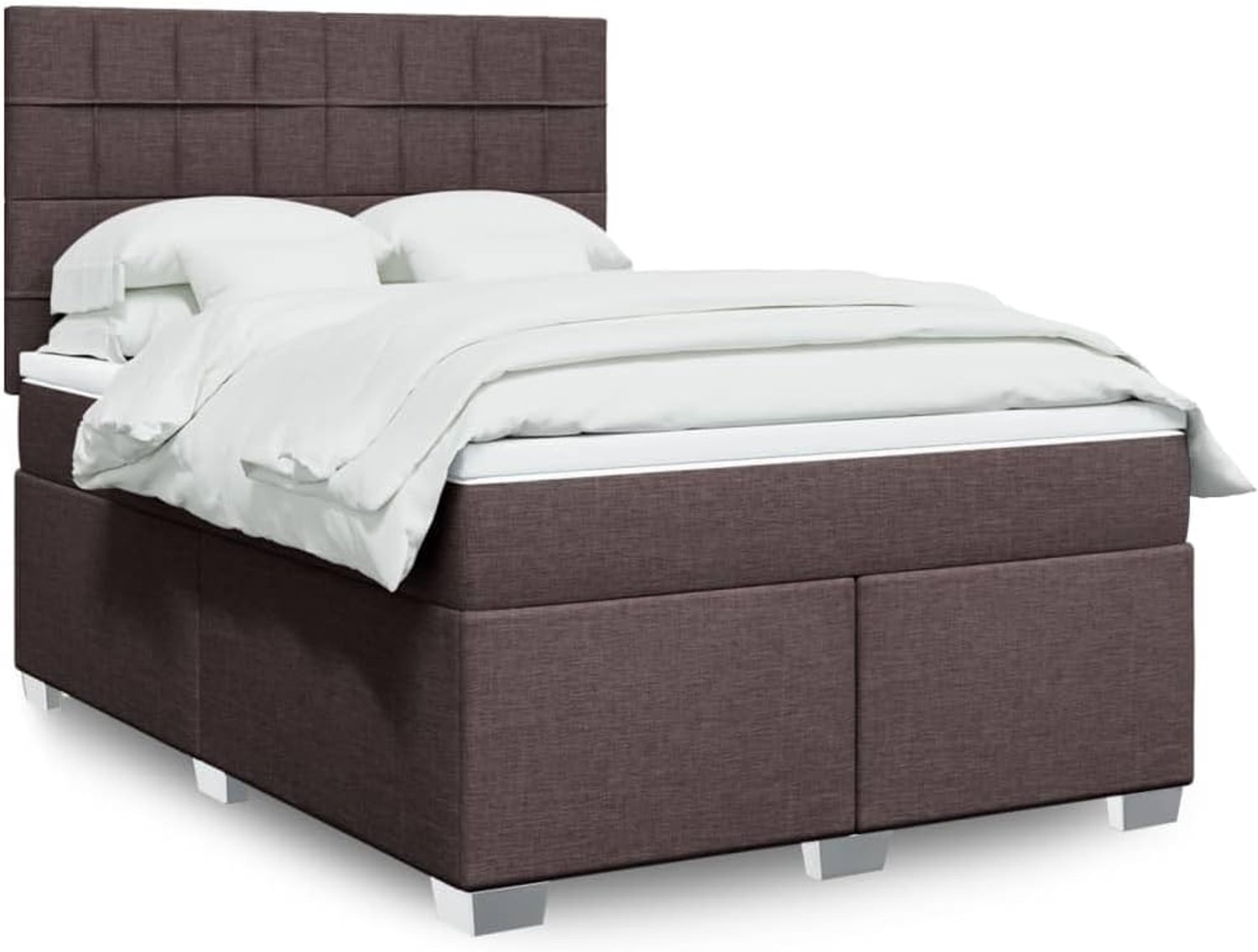 Pocketveringmatras Donkerbruin 140x200 cm