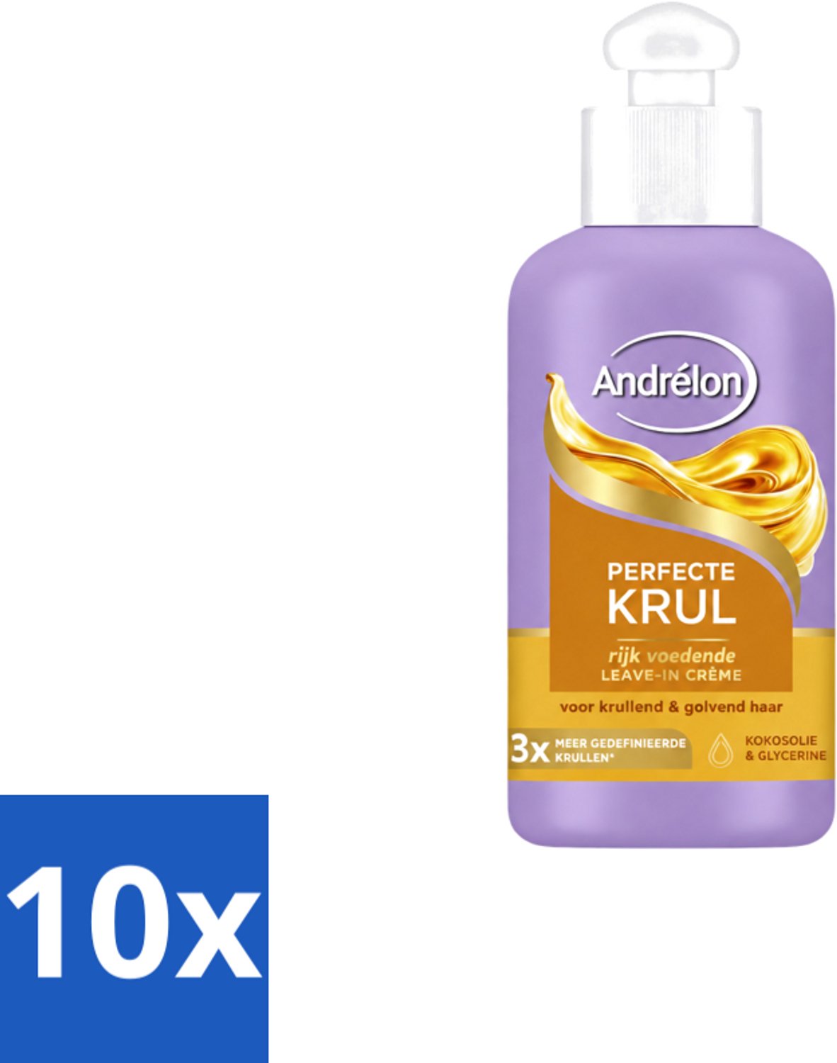 10 x Andrélon – Leave-In Crème – Perfecte Krul – 200 ml - Voordeelverpakking - 10 stuks
