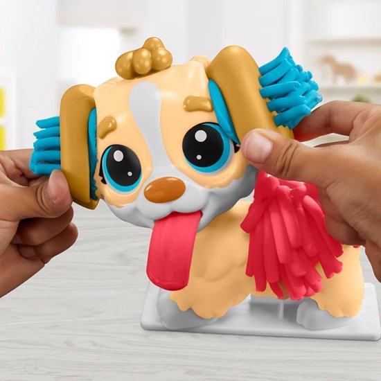 Play-Doh Care 'n Carry Dierenartsspeelset met Hondje, Reismand, 10 Accessoires en 5 Kleuren Boetseerklei — cadeau in Spellen & Speelgoed - foto 3