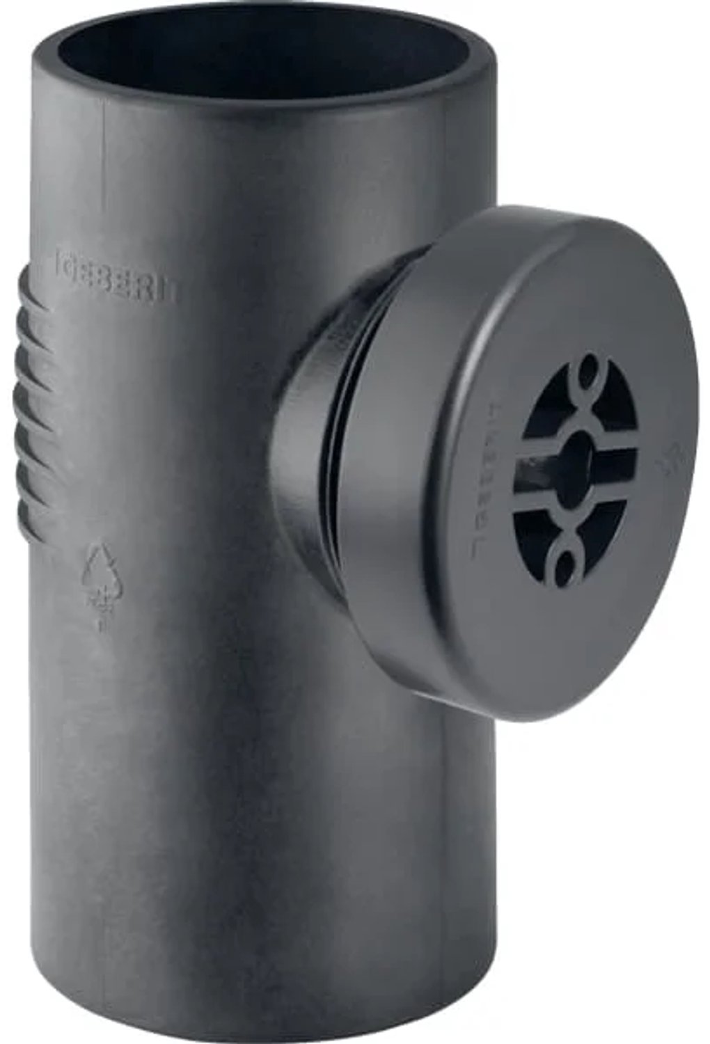 Geberit Silent-db20 ontstoppingsstuk 90° met ronde inspectieopening: d=160mm, 315333141