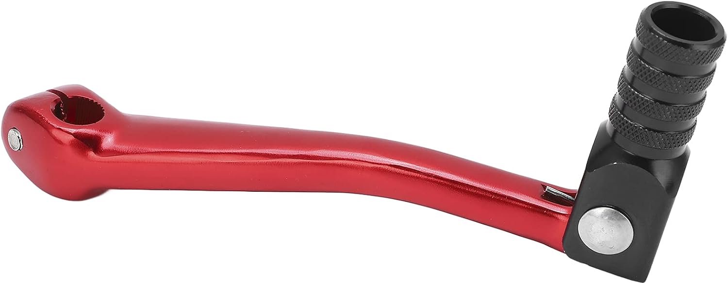 Kickstartpedaalhendel, Kickstarter Kickstarthendel Gevoelige CNC Aluminium Kickstarthendel Motorfiets Kickstarthendel Pedaal Universele Motorfietsaccessoire (rood)
