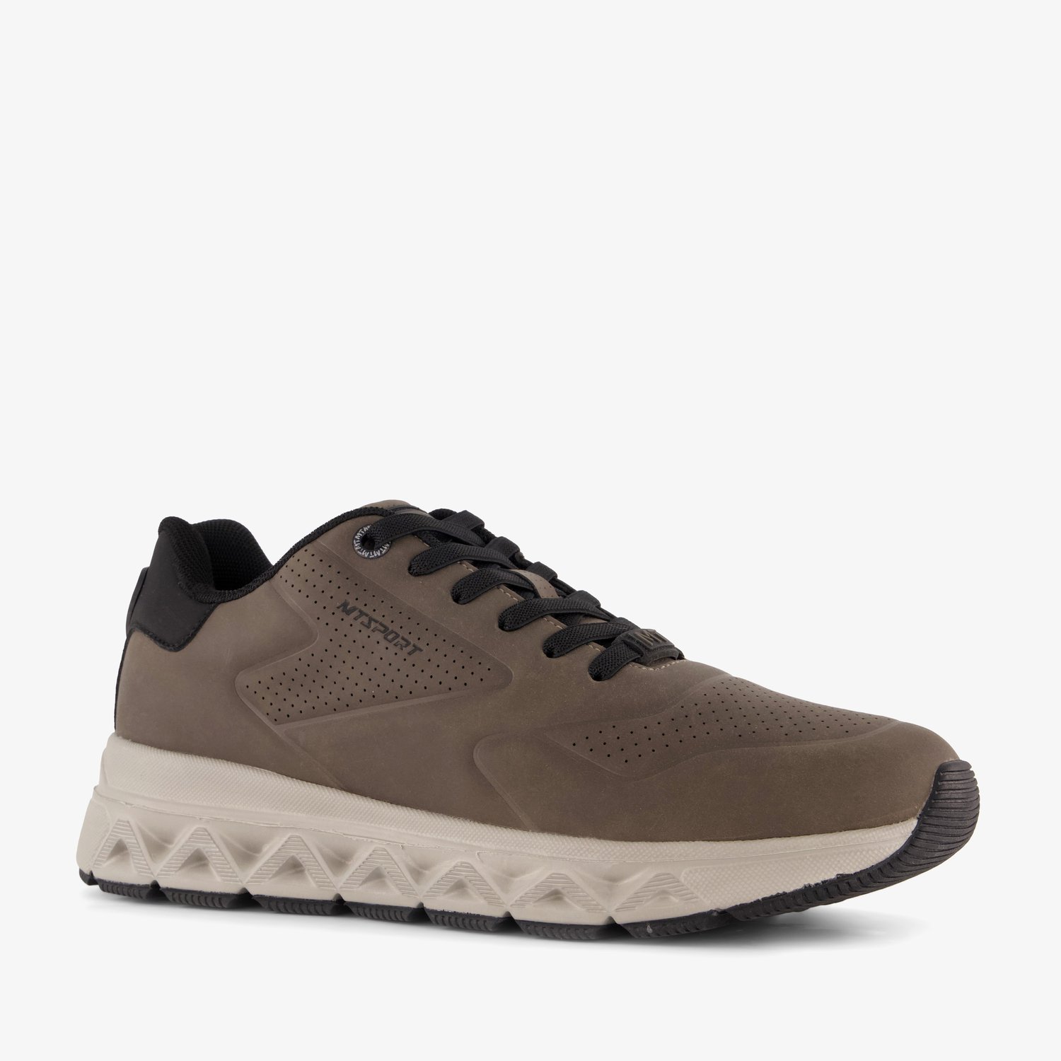 Marco Tozzi heren sneakers taupe - Bruin - Uitneembare zool - Maat 41